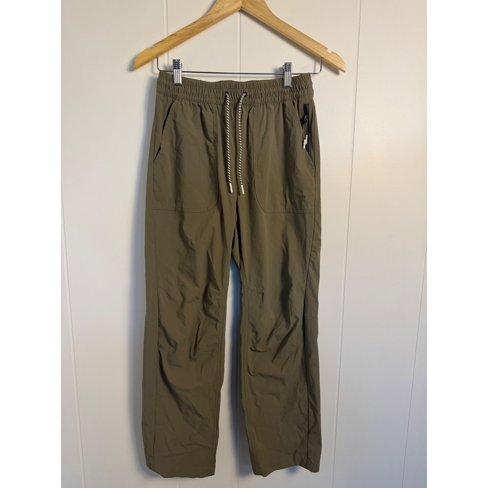 Bearded Goat Ripstop Trail Pants Small Olive Green Hiking Utility Drawstring